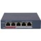 Switch 4 porturi PoE Hikvision DS-3E1105P-EI, L2, Smart Managed, 4