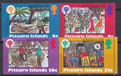 DB1 Pictura Pitcairn Craciun 1979 4 v. MNH foto