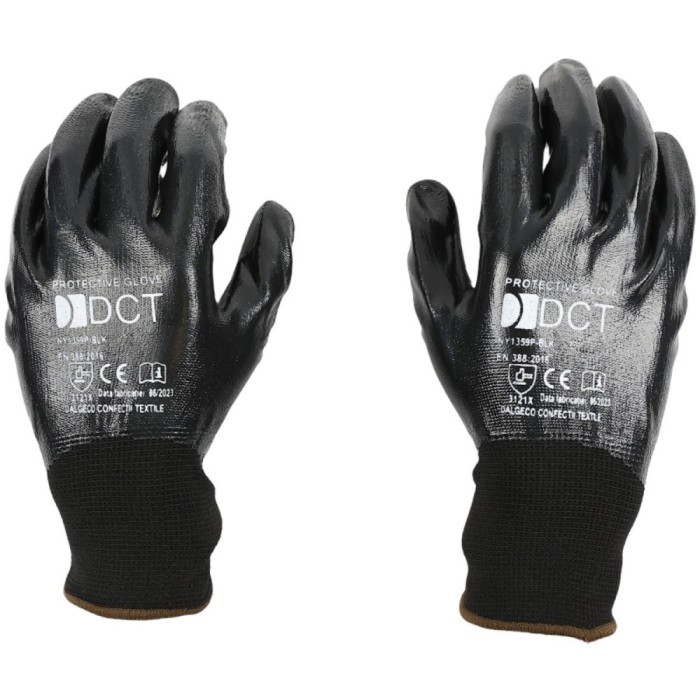 Manusi de protectie Black, elastan + poliester, negru, marimea 10