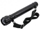 Lanterna LED Q5, Aliaj Aluminiu, Acumulator 18650, Incarcator Priza/Auto, Busola, Curea Prindere, Negru, 310mm