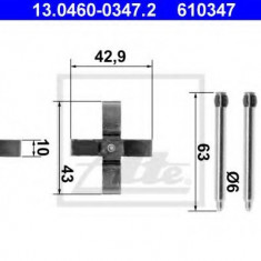 Set accesorii, placute frana SAAB 9-5 (YS3E) (1997 - 2009) ATE 13.0460-0347.2