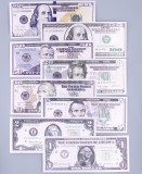 Cumpara ieftin Set fantezie 8 bancnote silver $ dolari americani, Asia