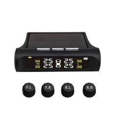 Manometru pentru presiunea anvelopelor cu incarcare solara si senzori externi