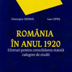 Romania in anul 1920. Eforturi pentru consolidarea statala - Gheorghe Sbarna, Ioan Opris