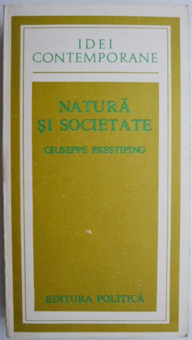 Natura si societate &ndash; Giuseppe Prestipino