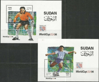 SUDAN 1994 - Fotbal - WORLD CUP 1994, 2 colite foto