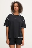 HUGO pijama culoarea negru, 50543530
