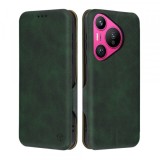 Husa pentru Huawei Pura 70, Techsuit, Safe Wallet Plus, Verde