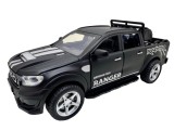 Macheta Ford Ranger Raptor 1:32 neagra replica metal lumini si sunete usi deschise bena functionala