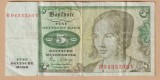 (2) BANCNOTA GERMANIA - 5 MARK 1980 (2 IANUARIE)