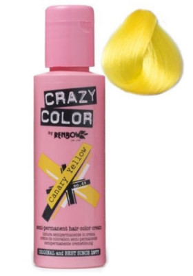 Crazy Color vopsea nuantatoare semipermanenta 100 ml - yellow nr.49 foto