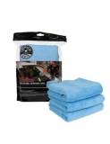 Lavete aplicatoare soft albastre din microfibra ChemicalGuys Workhorse Premium Applicator, 3 buc
