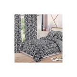 Cumpara ieftin Lenjerie de Pat Bumbac Finet, 6 Piese + 2 Draperii - SIPR-S-15