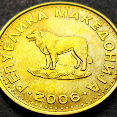 Moneda 1 DENAR - MACEDONIA, anul 2006 * cod 1962 A