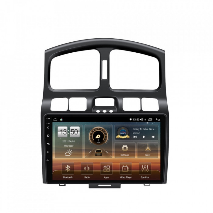 Navigatie dedicata cu Android Hyundai Santa Fe I 2000 - 2006, 4GB RAM, Radio