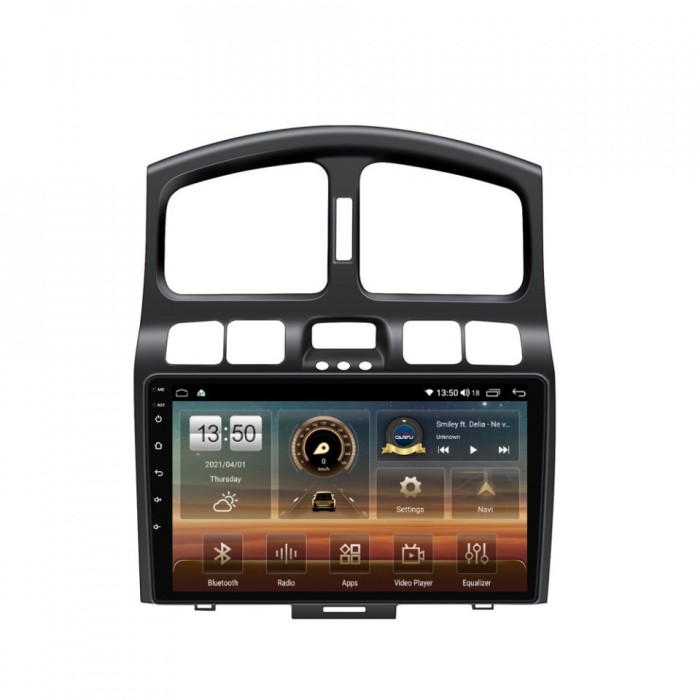 Navigatie dedicata cu Android Hyundai Santa Fe I 2000 - 2006, 4GB RAM, Radio