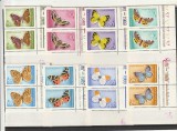 ROMANIA 1969 LP 703 FLUTURI PERECHE VERTICALA MNH NESTAMPILATA