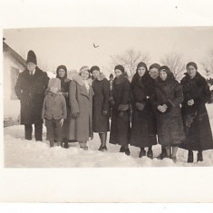 M1 G 7 - FOTO - Fotografie foarte veche - la mosie iarna - anii 1930