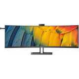 Monitor LED 45B1U6900CH Curbat 44.5 inch DQHD VA 4 ms 75 Hz Webcam KVM USB-C HDR, Philips