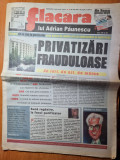 ziarul flacara 20 iulie 2001-anul 1,nr. 0 - prima aparitie dupa revolutie