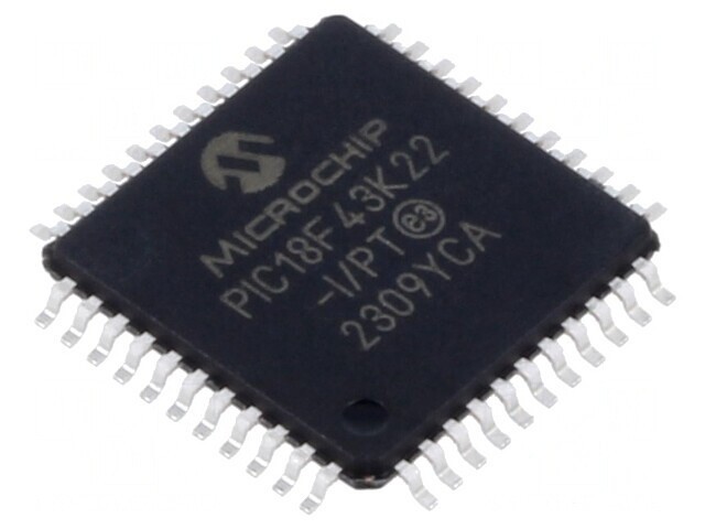 Microcontroler PIC18 SMD TQFP44 64MHz 2,3-5,5VDC