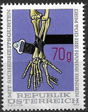 B2216 - Austria 1975 - Centura de siguranta,neuzat,perfecta stare foto