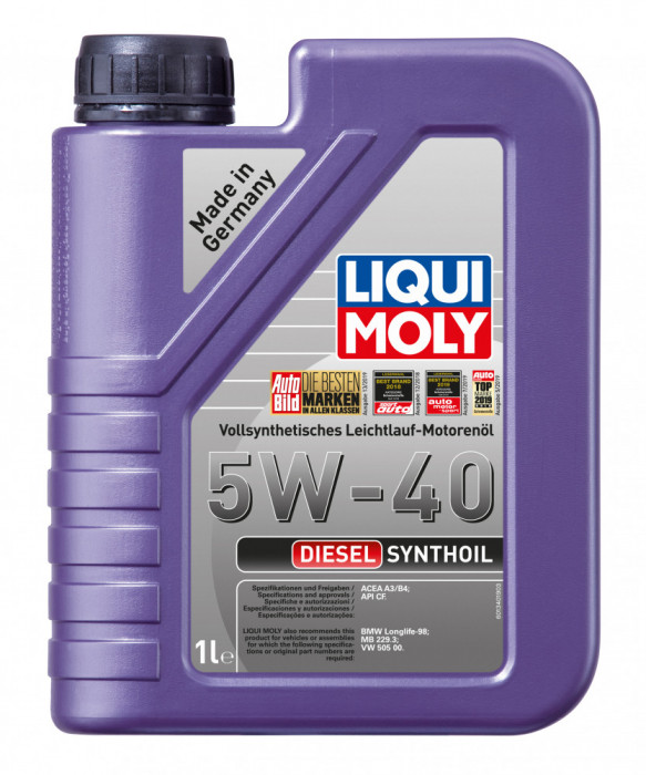 Ulei motor Liqui Moly Diesel Synthoil 5W-40 1340 1L