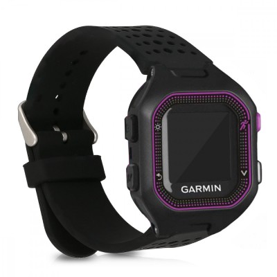 Curea pentru Garmin Forerunner 25, Kwmobile, Negru, Silicon, 45562.01 foto