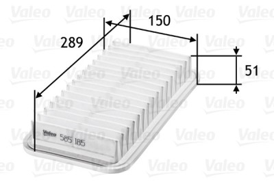 VALEO 585185 Filtru aer foto