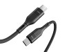 Cablu Date Veger CC01 Type-C Fast Charge 3A 1.2m Negru, Incarcare Rapida QC3.0 PD3.0, Transfer Date 480Mbps, Nylon Coaxial