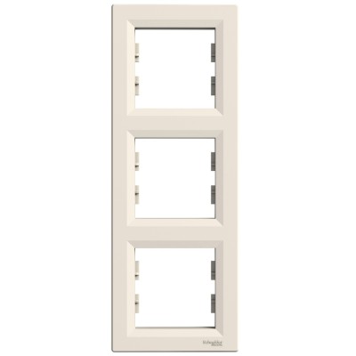 Rama Ornament 3 posturi verticala Schneider Asfora crem EPH5810323 foto