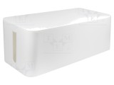 Organizator de cabluri alb 157x407x133.5mm