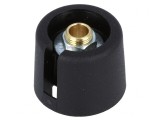 Buton rotativ cu indicator negru, &Oslash;6mm, &Oslash;20x16mm poliamidă