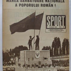 SPORT , REVISTA ILUSTRATA LUNARA A CONSILIULUI NATIONAL PENTRU EDUCATIE FIZICA SI SPORT , NR. 8 , 1987