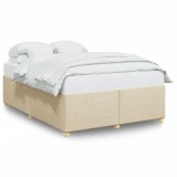Cumpara ieftin Cadru de pat fara saltea, crem, 140x200 cm, textil