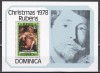 Dominica 1978 - Crăciun - Picturi de Rubens, Colita, MNH, Nestampilat