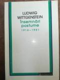 Insemnari postume- Ludwig Wittgenstein