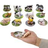 Set Educational Figurine Plastic Animale Domestice Ferma cu Carduri Didactice 2024