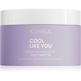 ICONIQUE Professional COOL LIKE YOU Perfect Blonde &amp; Silver Violet Masca de par neutralizeaza tonurile de galben 200 ml