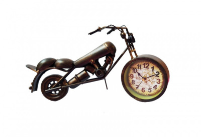 Ceas de masa, In forma de motocicleta, 33 cm, CST1537 foto