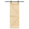 vidaXL Ușă glisantă cu set de feronerie 70x210 cm, lemn masiv de pin 3332640