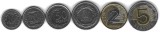 POLONIA LOT / SET Nr 3 - 6 buc : 10 + 20 + 50 Groszy +1+ 2 +5 Zloti 2009