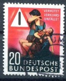 GERMANIA 1953 PREVENIREA ACCIDENTELOR , MAMA CU TANAR RANIT, TIMBRU STAMPILAT