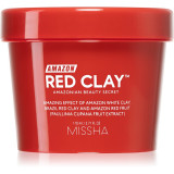 Missha Amazon Red Clay&trade; masca de curatare pentru reducerea sebumului si minimalizarea porilor cu argila 110 ml