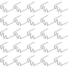 Set 500 capse pentru pistolul de lipit, Plastic, 0.8mm, Argintiu