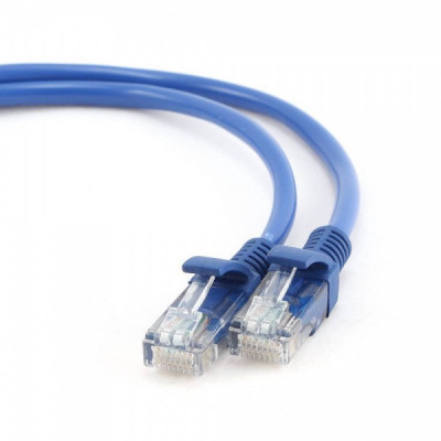 Cablu UTP Gembird Patch cord cat. 5E, 5m, Albastru foto