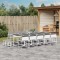 Gossi set mobilier de gradina, 15 piese, cu perne, alb, textilena