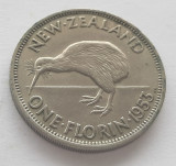 373. Moneda Noua Zeelanda 1 florin 1953 (tiraj 250.000 buc)
