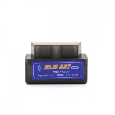 Tester auto, Interfata OBD II diagnoza auto OBD 2, Rocketek, telefon, smartphone, laptop, tableta, ELM 327, Bluetooth 4.0, Negru foto