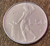 C50 - Moneda foarte veche - Italia - 50 lire - 1978